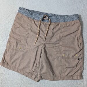 Howler Bros Horizon Hybrid Shorts Mens 38/7 Brown Micro Dot Cheetah Stretch